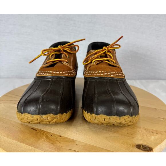 LL Bean Boots Gumshoes 3 Eyelet Men Size 8--Excellent Condition